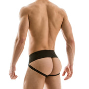 Modus Vivendi Latex Look Jockstrap Stretch Cotton Strong Waistband 11211 60 - SexyMenUnderwear.com