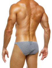 Modus Vivendi Low-Cut Brief Host Shiny Satin Look Briefs Grey 03212 74 - SexyMenUnderwear.com