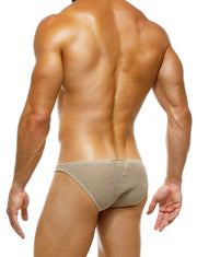 Modus Vivendi Low-Cut Brief Host Shiny Satin Look Briefs Ivory 03212 74 - SexyMenUnderwear.com