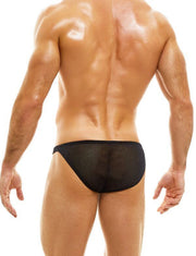 Modus Vivendi Low-Cut Brief V.Fluid Elegant Briefs Black Feel Velvet 10112 3A - SexyMenUnderwear.com