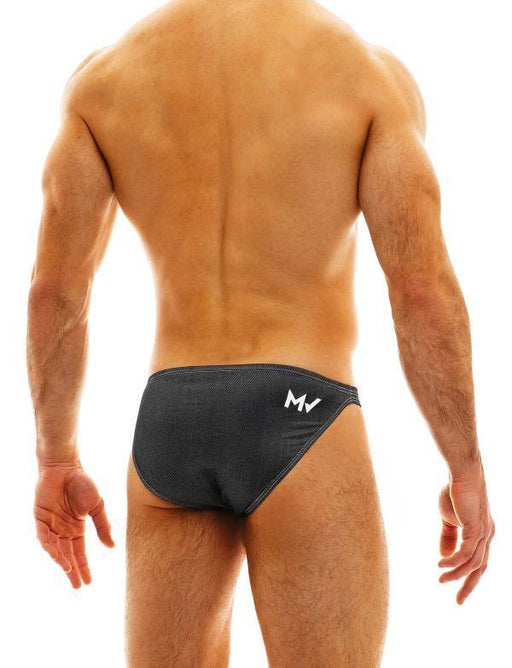 Modus Vivendi Low-Cut Briefs Jeans Ride Go Denim Viscose Briefs Charcoal 05012 37 - SexyMenUnderwear.com