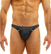 Modus Vivendi Low-Cut Briefs Jeans Ride Go Denim Viscose Briefs Charcoal 05012 37 - SexyMenUnderwear.com