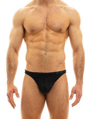 Modus Vivendi Low-Cut Briefs Tiffany's Velvet Mesh Black Brief 12012 29 - SexyMenUnderwear.com