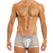 Modus Vivendi Luxury Boxer Armor Metallic Yarns Silver 01021 54 - SexyMenUnderwear.com