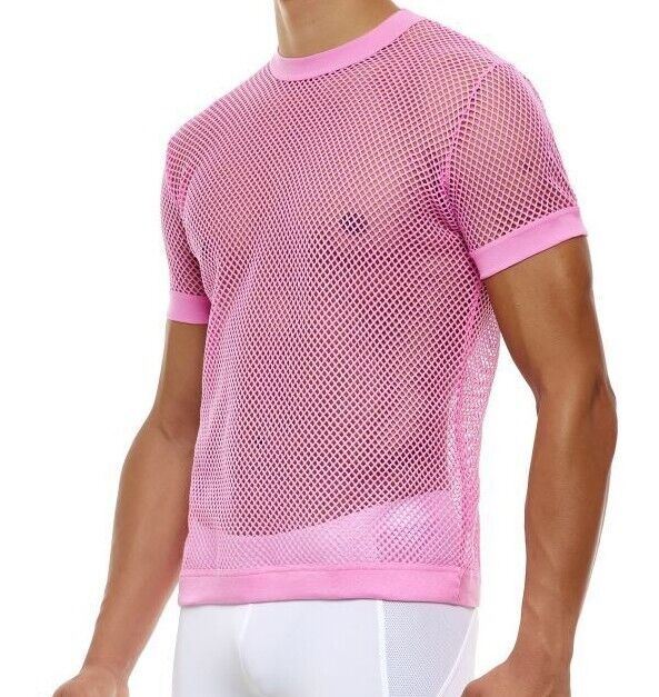 Fishnet shirt pink 