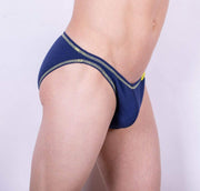 Modus Vivendi S Modus Vivendi Brief Flash Low Cut Mini Briefs Blu-Yel 23511 29