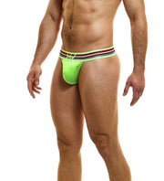 Modus Vivendi Peace Thong Low-Rise Eco Ribbed Cotton Thongs Lime 04015-1 74 - SexyMenUnderwear.com