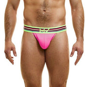 Modus Vivendi Peace Thongs Low-Rise Eco Ribbed Cotton Thong Fushia 04015 74 - SexyMenUnderwear.com
