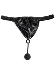 Modus Vivendi Pleasure Thongs Roomy Pouch Metallic Silver Thong 22222 - SexyMenUnderwear.com