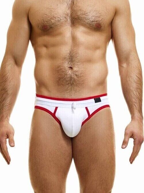Modus Vivendi Retro Low-Cut Brief Internal Drawstring White 14317 - SexyMenUnderwear.com