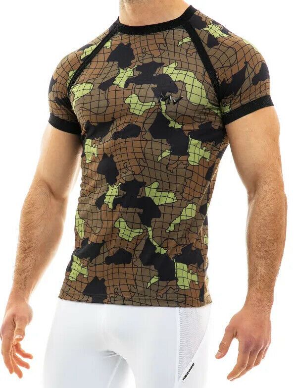 Modus Vivendi Shirt Trapped Camo Muscle T-Shirt Camouflage Green 11041 21 - SexyMenUnderwear.com