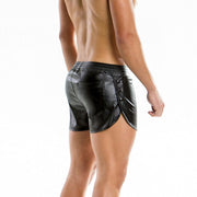 Modus Vivendi Short Leather-Look Shorts Black 20561 15 - SexyMenUnderwear.com