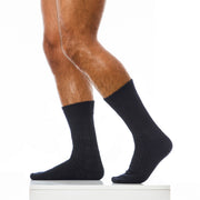 Modus Vivendi Sock Winter Merino Wool Mid Cut Socks Blue XS1922 73 - SexyMenUnderwear.com