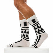 Modus Vivendi Socks Archaic Print Cotton Elastane Fabric XS1912 73 - SexyMenUnderwear.com