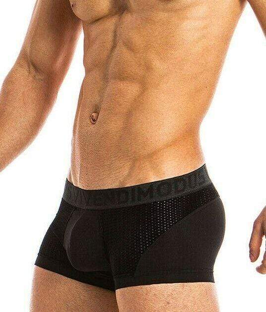 Modus Vivendi S Solid Cotton Perforated Mesh Modus Vivendi Boxer Wolf Black 18821 69