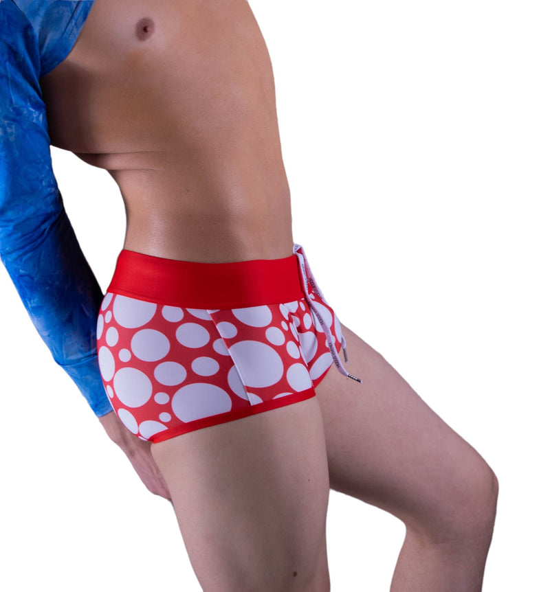 Modus Vivendi swim boxer Polka dot Beach Swimsuits Red KS1821 19 - SexyMenUnderwear.com