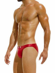 Modus Vivendi Swim-Brief Gordian Knot Low-Cut Swimwear Shiny Red CS2211 67 - SexyMenUnderwear.com