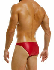 Modus Vivendi Swim-Brief Gordian Knot Low-Cut Swimwear Shiny Red CS2211 67 - SexyMenUnderwear.com