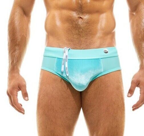 Modus Vivendi Swim Briefs internal drawstrings Pure Velvet Mint ES2113 23 - SexyMenUnderwear.com