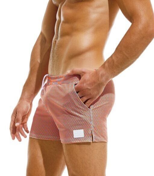 Modus Vivendi Swim-Shorts Cyclops Full Lining Low-Rise Swimwear Orange AS2231 - SexyMenUnderwear.com