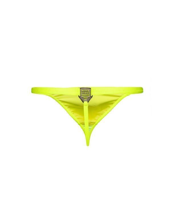 Modus Vivendi Swim-Thong Original Roomy Pouch Fast Dry Swimwear Lime HS2211 66 - SexyMenUnderwear.com