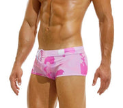 Modus Vivendi Swim-Trunk Candy Line Fast-Dry Swimwear Camo Watermelon DS2221 78 - SexyMenUnderwear.com
