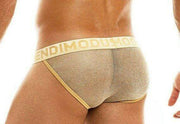 Modus Vivendi Tanga Brief Armor Metallic Look Gold 01012 63 - SexyMenUnderwear.com