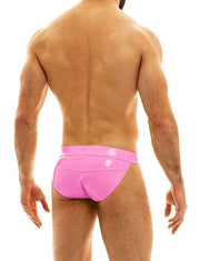 Modus Vivendi Tanga Brief Viral Vinyl Tight Fit Neon Pink 08012 - SexyMenUnderwear.com