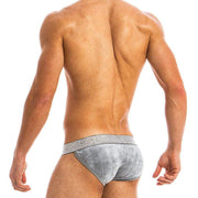Modus Vivendi Tanga-Brief X-LUX Velvet Combo Briefs Grey 19813 47 - SexyMenUnderwear.com