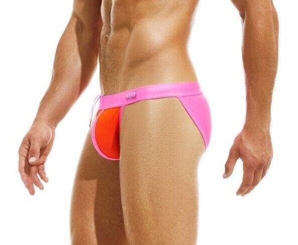 Modus Vivendi Tanga Swim Briefs Stardust Transparent Muslin Orange FS2212 23 - SexyMenUnderwear.com