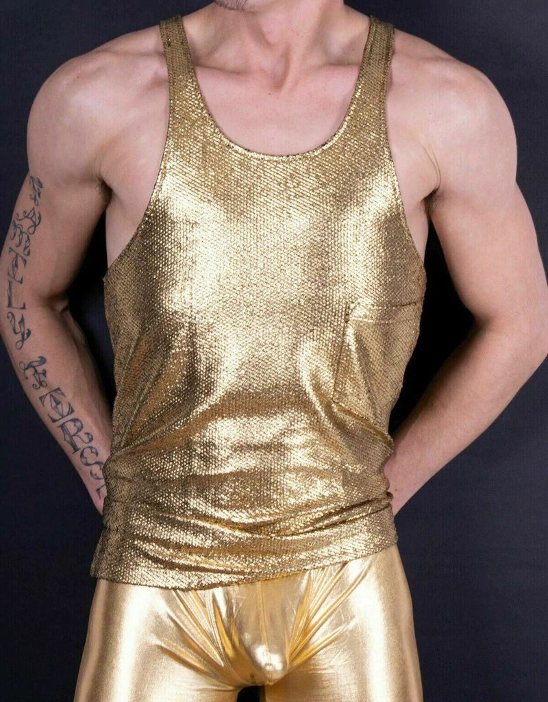 Modus Vivendi Tank Dusk 2 Dawn Tank Top Gold Fashion 16732 82 - SexyMenUnderwear.com