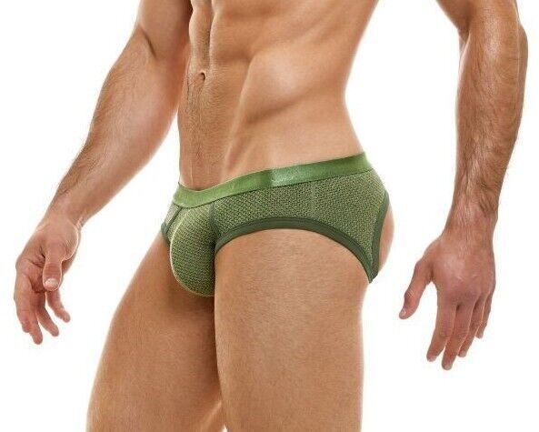 Modus Vivendi The Unexpected Bottomless Khaki Green Jock 12113 58 - SexyMenUnderwear.com