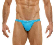 Modus Vivendi Unexpected Tanga-Brief Knitted Shiny Light Blue 12115 58 - SexyMenUnderwear.com