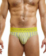 Modus Vivendi X-Retro Briefs Exclusive Eco-friendly Cotton Total-Yellow 24220 - SexyMenUnderwear.com