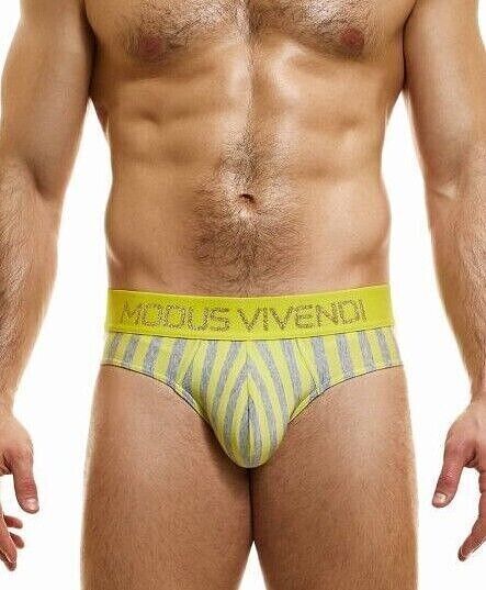 Modus Vivendi X-Retro Briefs Exclusive Eco-friendly Cotton Total-Yellow 24220 - SexyMenUnderwear.com