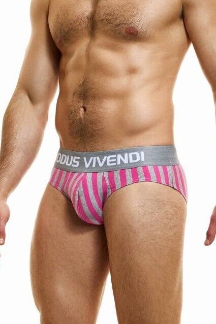 Modus Vivendi X-Retro Briefs Exclusive Ecofriendly Cotton Fabric Fushia 24220 - SexyMenUnderwear.com