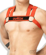 Outtox By Maskulo Harness Bulldog Strap Stretchable Bands Red HR140-10 5 - SexyMenUnderwear.com
