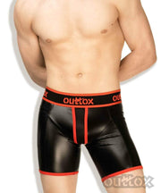 Outtox By Maskulo Shorts Regular Rear Cycling Fetish Short Red SH142-10 8 - SexyMenUnderwear.com