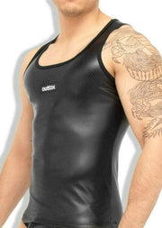 Outtox By Maskulo Tank Top Tight Spandex TankTop Muscles Black TP140-90 1 - SexyMenUnderwear.com