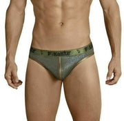 Pikante Sensual Shinny Thong Sherlock Olive Green 8053 1 - SexyMenUnderwear.com
