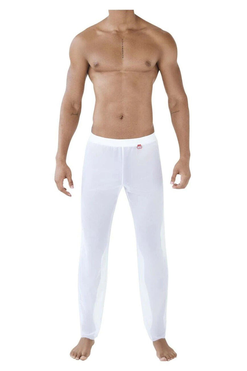 PIKANTE You Mesh Pants Supremely Soft See-Through Ankle Length Pant White 0490 8 - SexyMenUnderwear.com