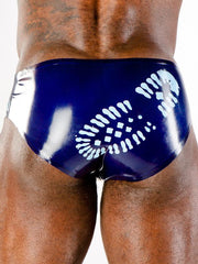 POLYMORPHE Canadian Latex Brief Boot Print Full-Cut Briefs UN-015ABOOT 5 - SexyMenUnderwear.com