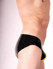 Polymorphe Latex Brief Underwear Yellow UN-015E 2 - SexyMenUnderwear.com