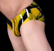 Polymorphe Rubber Brief Underwear Pure Latex Briefs Fetish Yellow UN-015AM 4 - SexyMenUnderwear.com