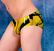 Polymorphe Rubber Brief Underwear Pure Latex Briefs Fetish Yellow UN-015AM 4 - SexyMenUnderwear.com