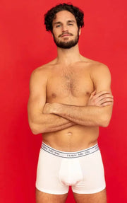 POP Underwear Short Boxer Collection ’TURN ME ON’ Classic Boxer White 1 - SexyMenUnderwear.com