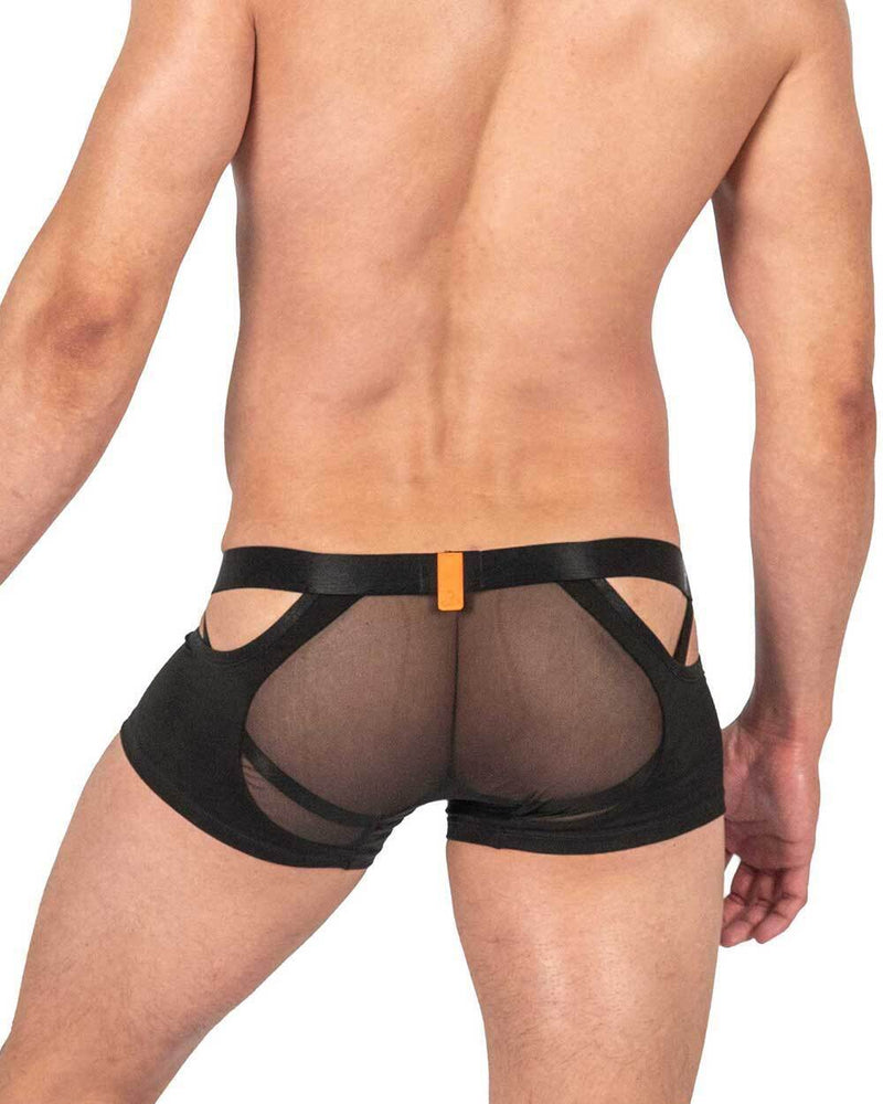 PRIVATE STRUCTURE Alpha Low Waist Mesh Built-In Jockstrap Black 4420 - SexyMenUnderwear.com
