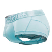 PRIVATE STRUCTURE Bamboo Boxer Sports Trunks Platinum Seamed Pouch Cyan 4073 36 - SexyMenUnderwear.com