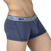 PRIVATE STRUCTURE Bamboo Boxer Viscose Mid-Waist Trunk Citadel Blue 4379 - SexyMenUnderwear.com