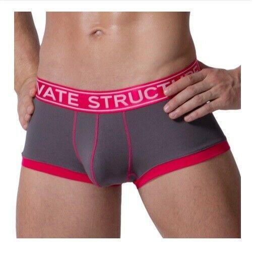 Private Structure Boxer Brief Soho Luminous Trunk Berry Grey 3680 14 - SexyMenUnderwear.com